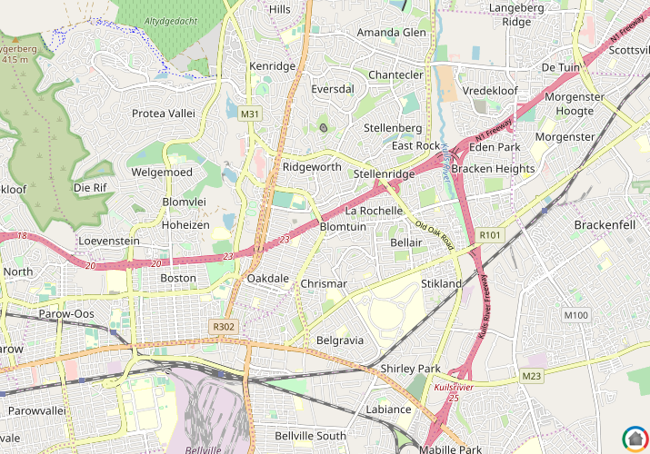 Map location of Blomtuin